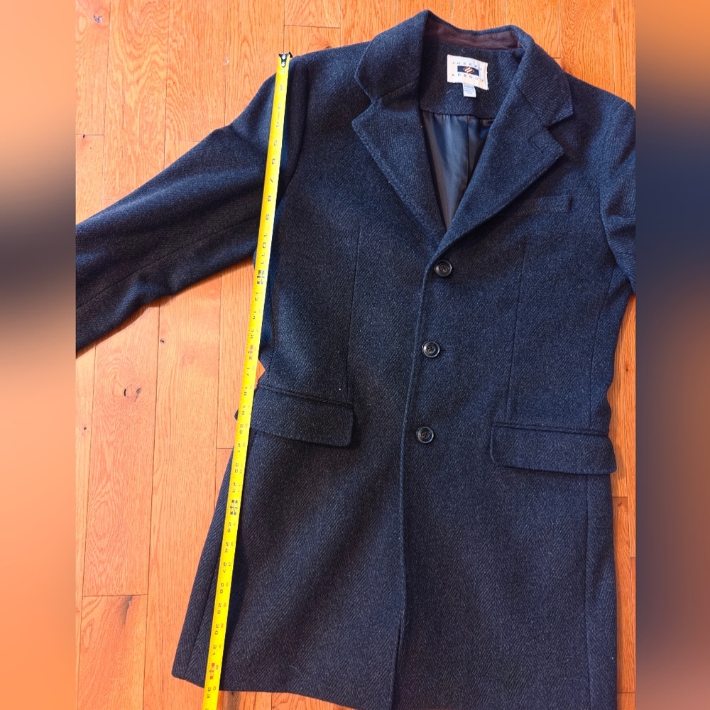 Joseph Abboud Charcoal Wool Peacoat - Picture 5 of 8
